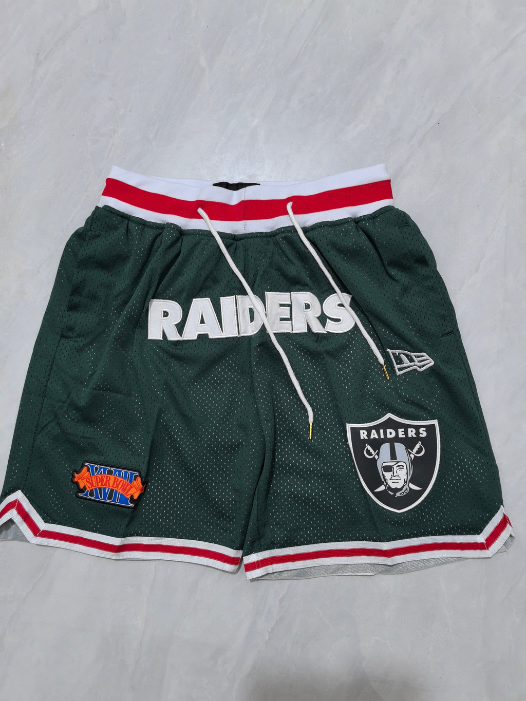 Las Vegas Raiders Green Pocket Shorts