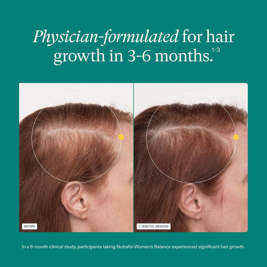 Nutrafol Women's Balance Hair Growth Supplements, Age 45+, 1-Month Pouch