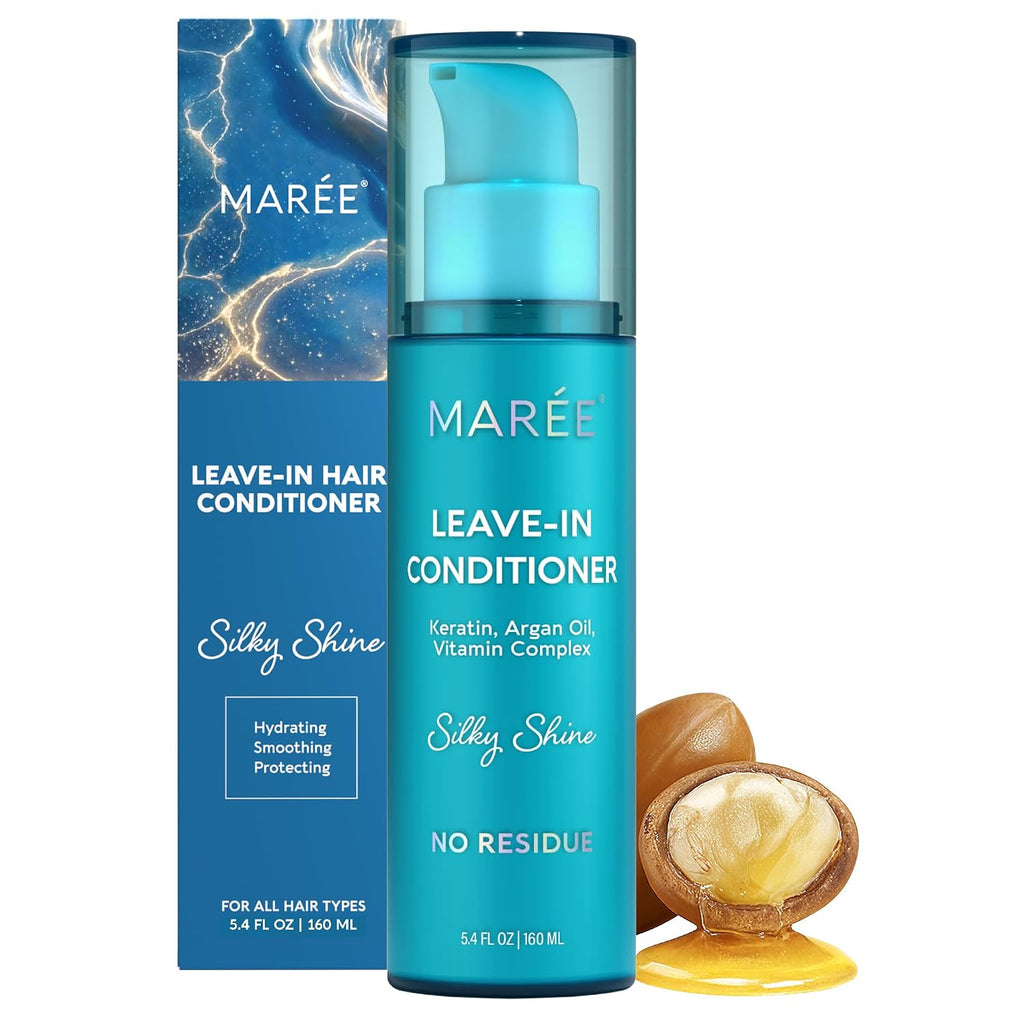 MAREE Leave In Conditioner Keratin Treatment - Leave In Conditioner for Curly Hair, Dry Damaged and Wavy - Extremely Deep Conditioning Mask - Hair Moisturizer - 5.4 FL OZ | 160 ML