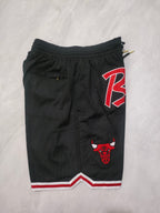 Chicago Bulls Black Retro Pocket Shorts