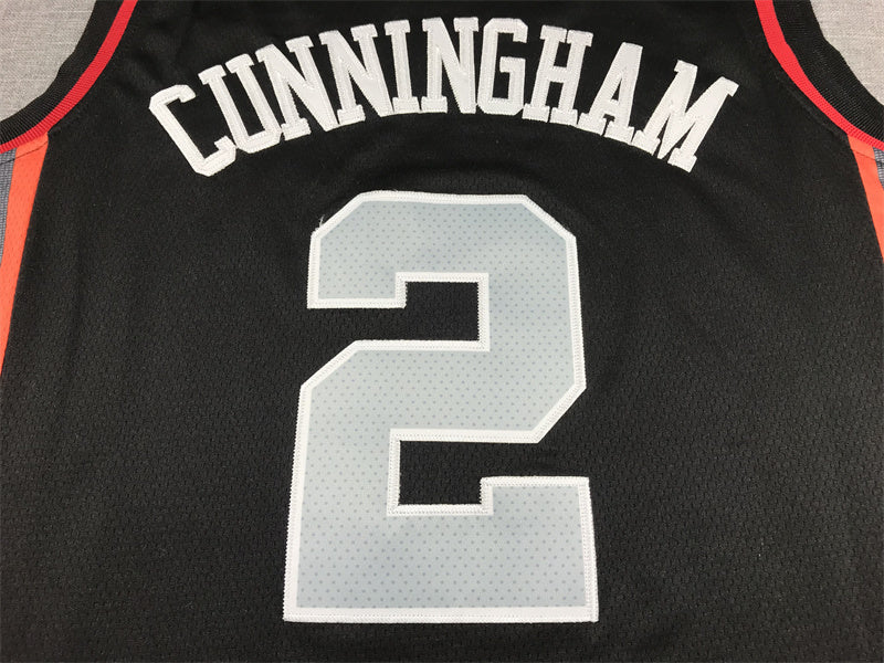 Detroit Pistons Cade Cunningham #2 2024 City Edition Swingman Jersey ！ Embroidered