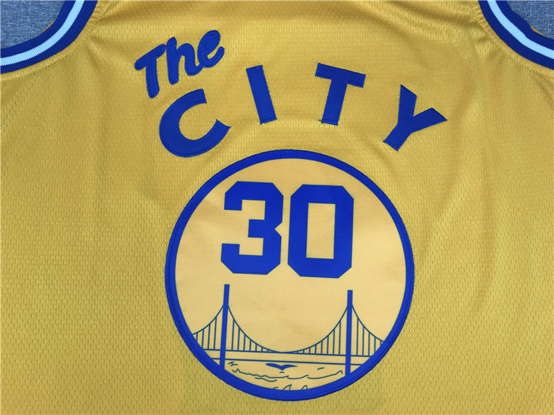 Golden State Warriors Stephen Curry #30 City Edition Swingman Jersey - Embroidered