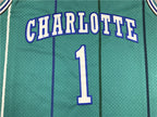 Charlotte Hornets Muggsy Bogues #1 1992-93 Throwback - Embroidered Jersey