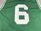 Boston Celtics #6 Throwback ！ Embroidered Jersey