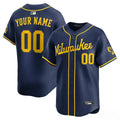 Custom Milwaukee Brewers Alternate Jersey - Navy