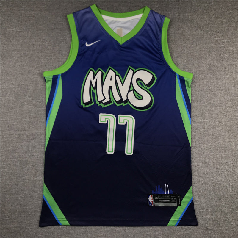Dallas Mavericks Luka Doncic #77 City Edition Swingman Set ！ Embroidered