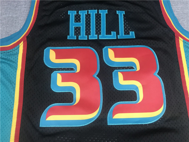Detroit Pistons Grant Hill #33 1998-99 Throwback ！ Embroidered