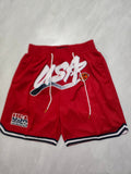 American Olympic Red Pocket Shorts
