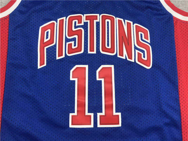 Detroit Pistons Isiah Thomas 1988-89 Blue Throwback ― Embroidered