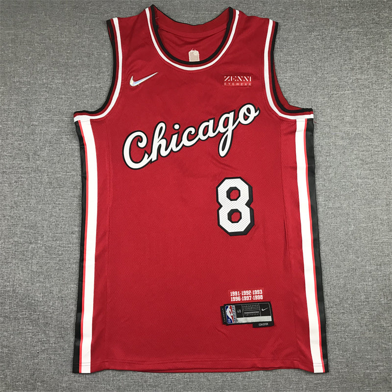 Chicago Bulls Zach LaVine #8 2022 City Edition Swingman Jersey � Embroidered