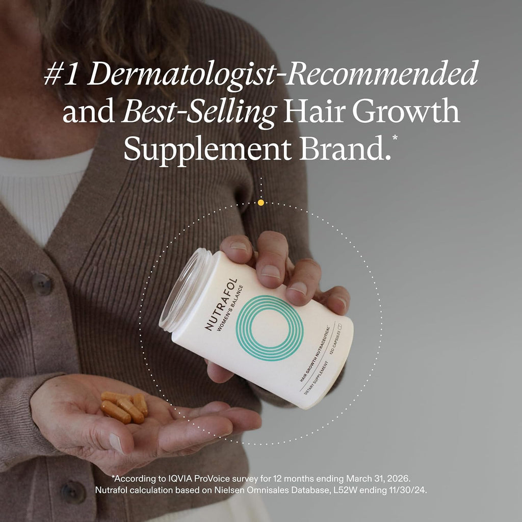 Nutrafol Women's Balance Hair Growth Supplements, Age 45+, 1-Month Pouch