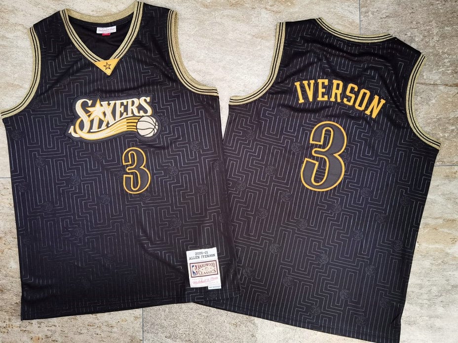 Allen Iverson Philadelphia 76ers Throwback Jersey