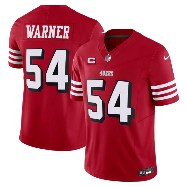 Fred Warner #54 San Francisco 49ers Thorwback Vapor F.U.S.E. Limited Red Jersey