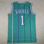 Charlotte Hornets Muggsy Bogues #1 1992-93 Throwback - Embroidered Jersey