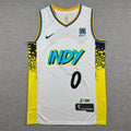 Indiana Pacers Tyrese Haliburton #0 2024 City Edition Swingman Jersey - Embroidered