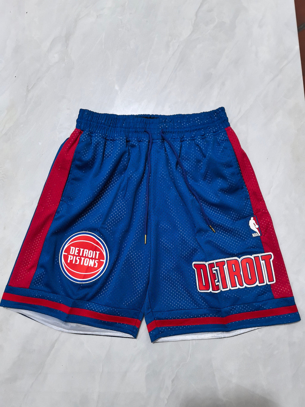 Detroit Pistons Blue Pocket Shorts