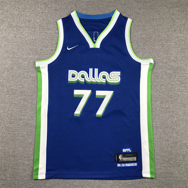 Youth Luka Don?i? Dallas Mavericks #77 City Edition Embroidered  Jersey