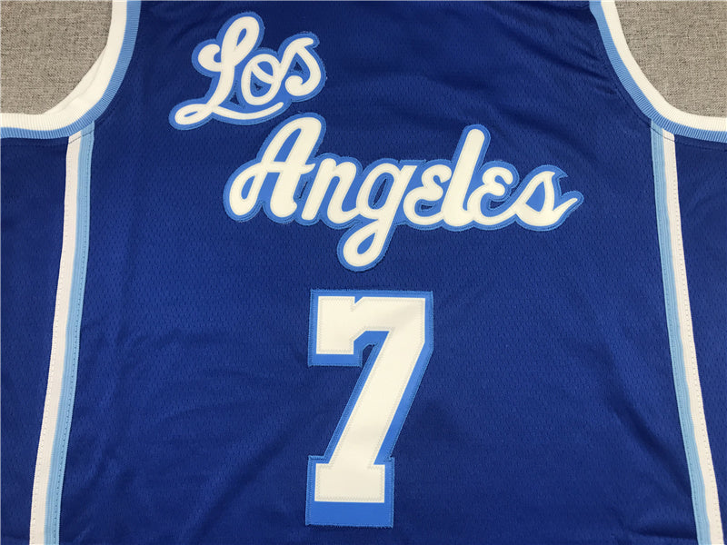 Carmelo Anthony #7 Los Angeles Lakers City Edition Swingman Jersey ― Embroidered