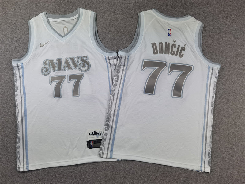 Youth Luka Don?i? Dallas Mavericks #77 City Edition Embroidered  Jersey