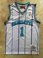 Charlotte Hornets Muggsy Bogues #1 1992-93 Throwback — Jersey