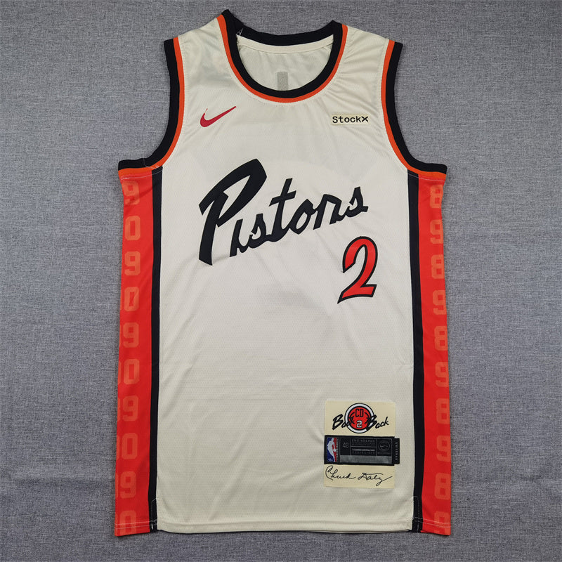 Detroit Pistons Cade Cunningham #2 2025 City Edition Swingman Jersey ！ Embroidered