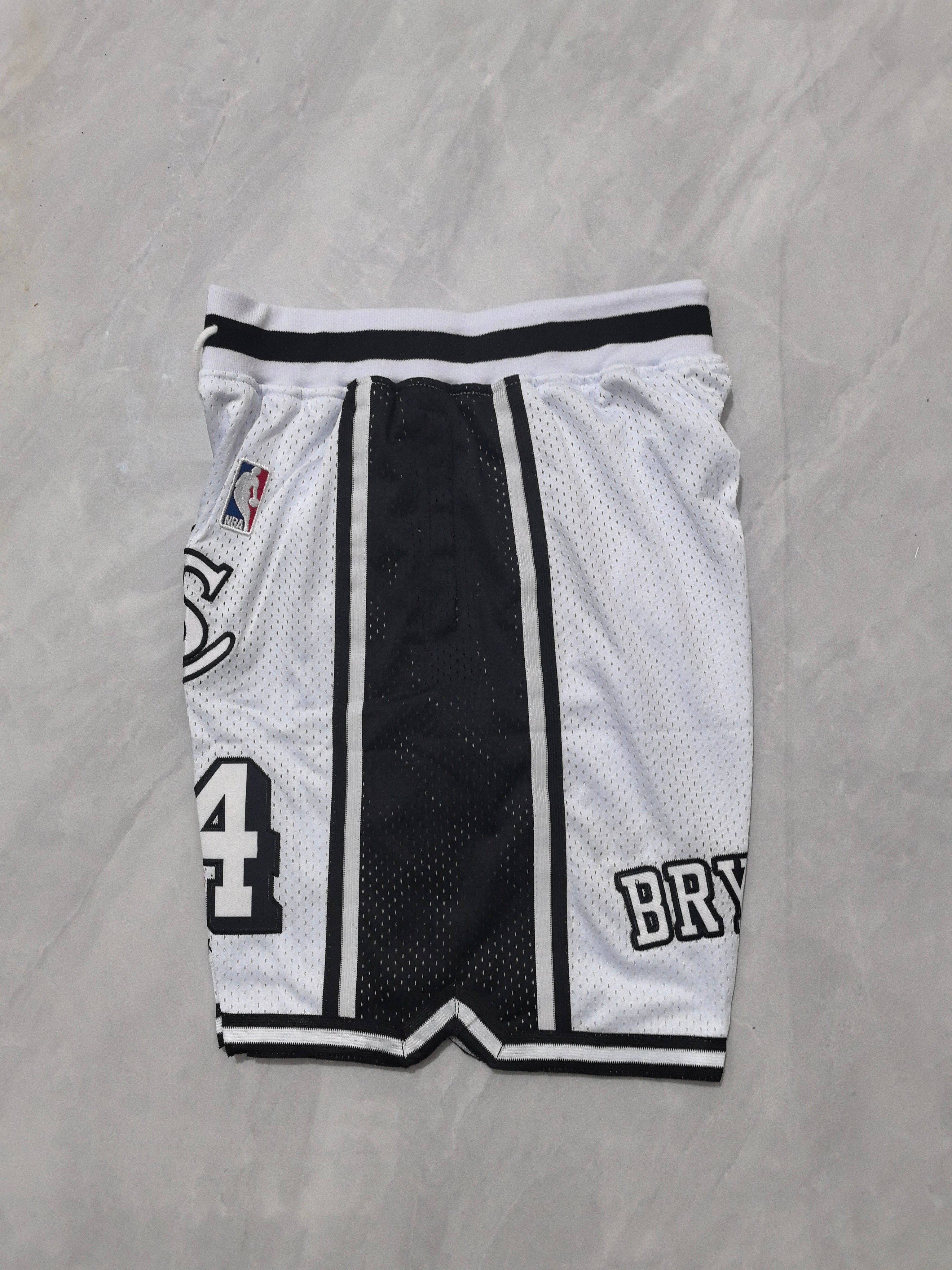 Los Angeles Lakers white retro pocket shorts