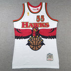 Atlanta Hawks Dikembe Mutombo 1996-97 #55 Throwback - Embroidered Jersey