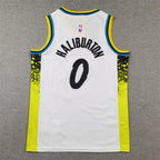Youth Tyrese Haliburton Indiana Pacers #0 City Edition Embroidered  Jersey