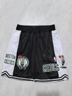 Boston Celtics Black Pocket Shorts