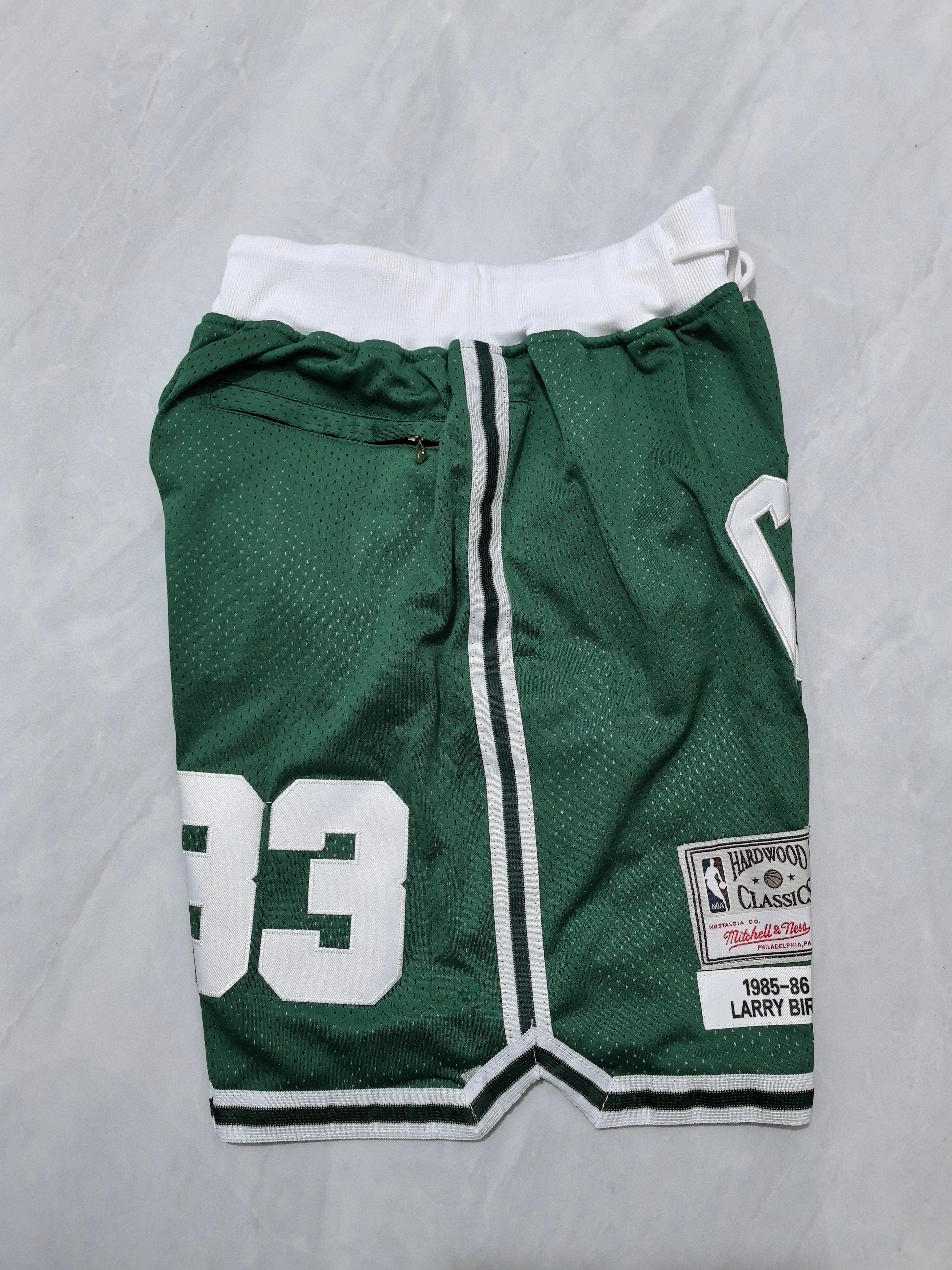 Boston Celtics Green Retro Pocket Shorts
