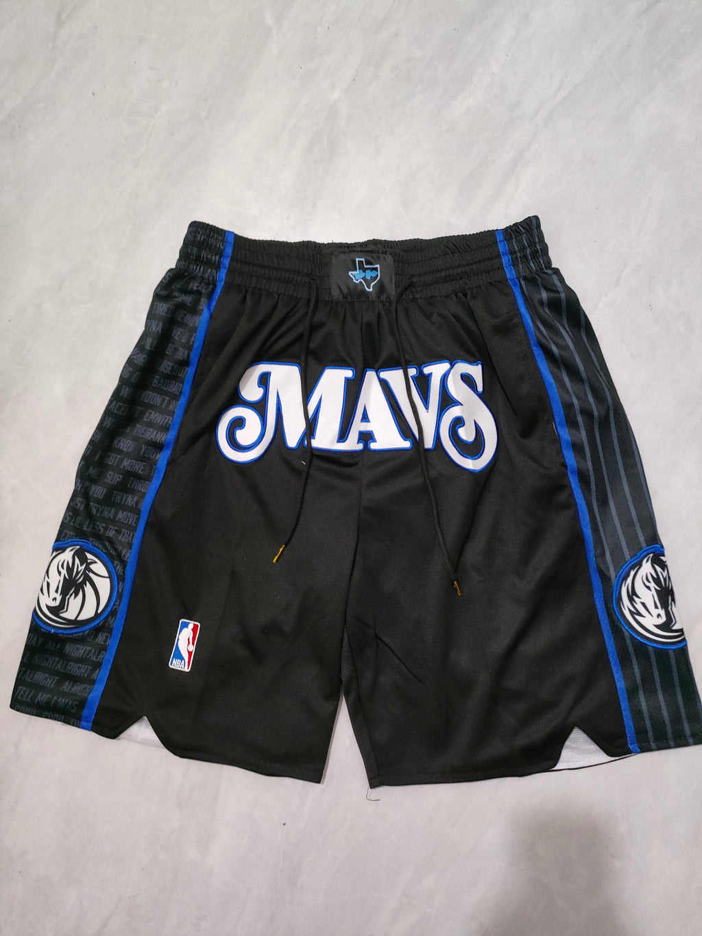 Dallas Mavericks 2024 Black City Edition Pocket Shorts