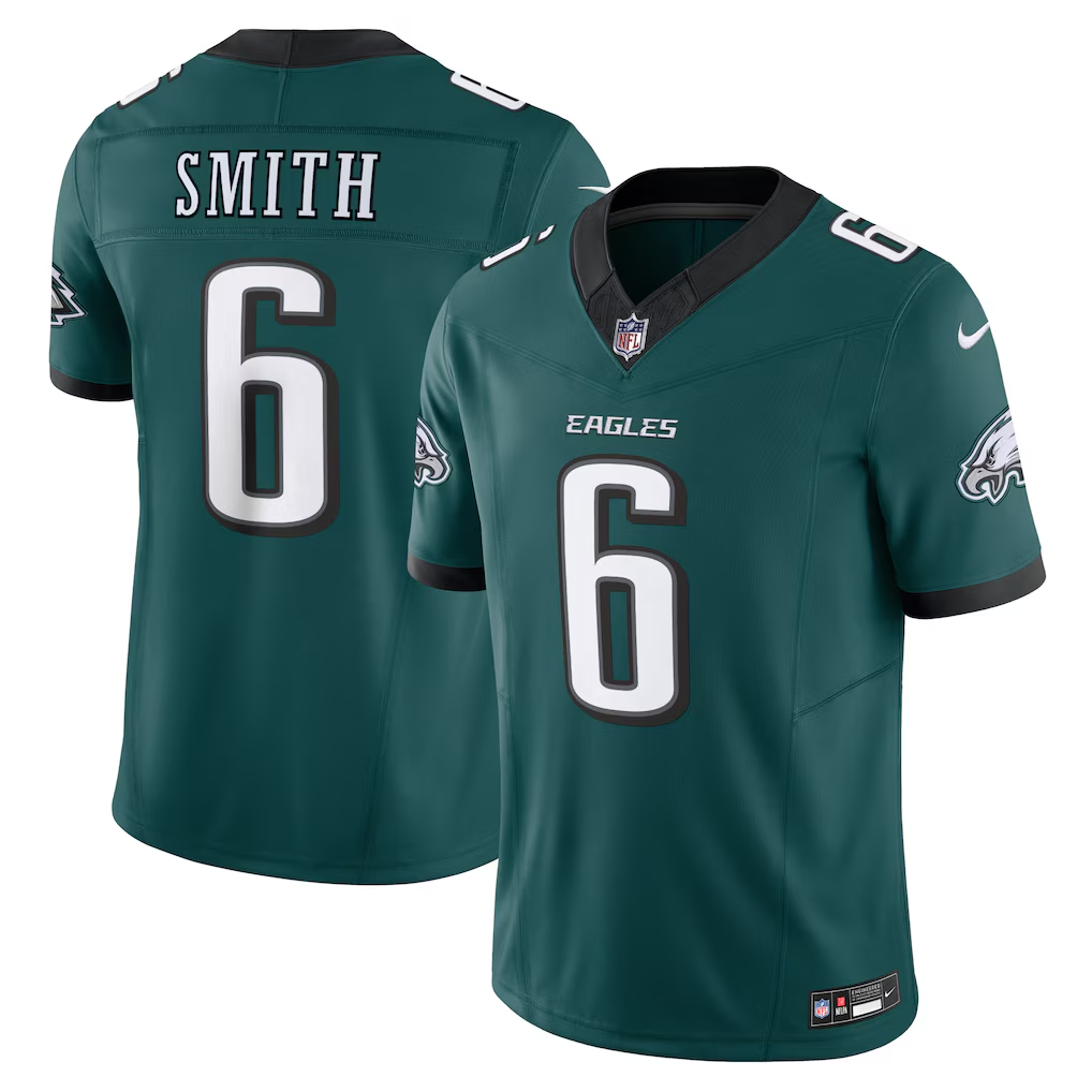 DeVonta Smith #6 Philadelphia Eagles Midnight Green Vapor F.U.S.E. Limited Jersey