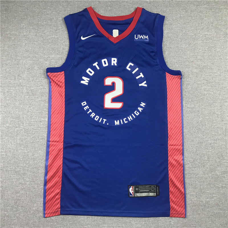 Detroit Pistons Cade Cunningham #2 City Edition Swingman Jersey ！ Embroidered
