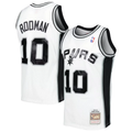 Dennis Rodman #10 San Antonio Spurs 1993-94 white Throwback Embroidered Jersey [Pre-Order]