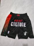 Miami Heat 2024 Black City Edition Pocket Shorts