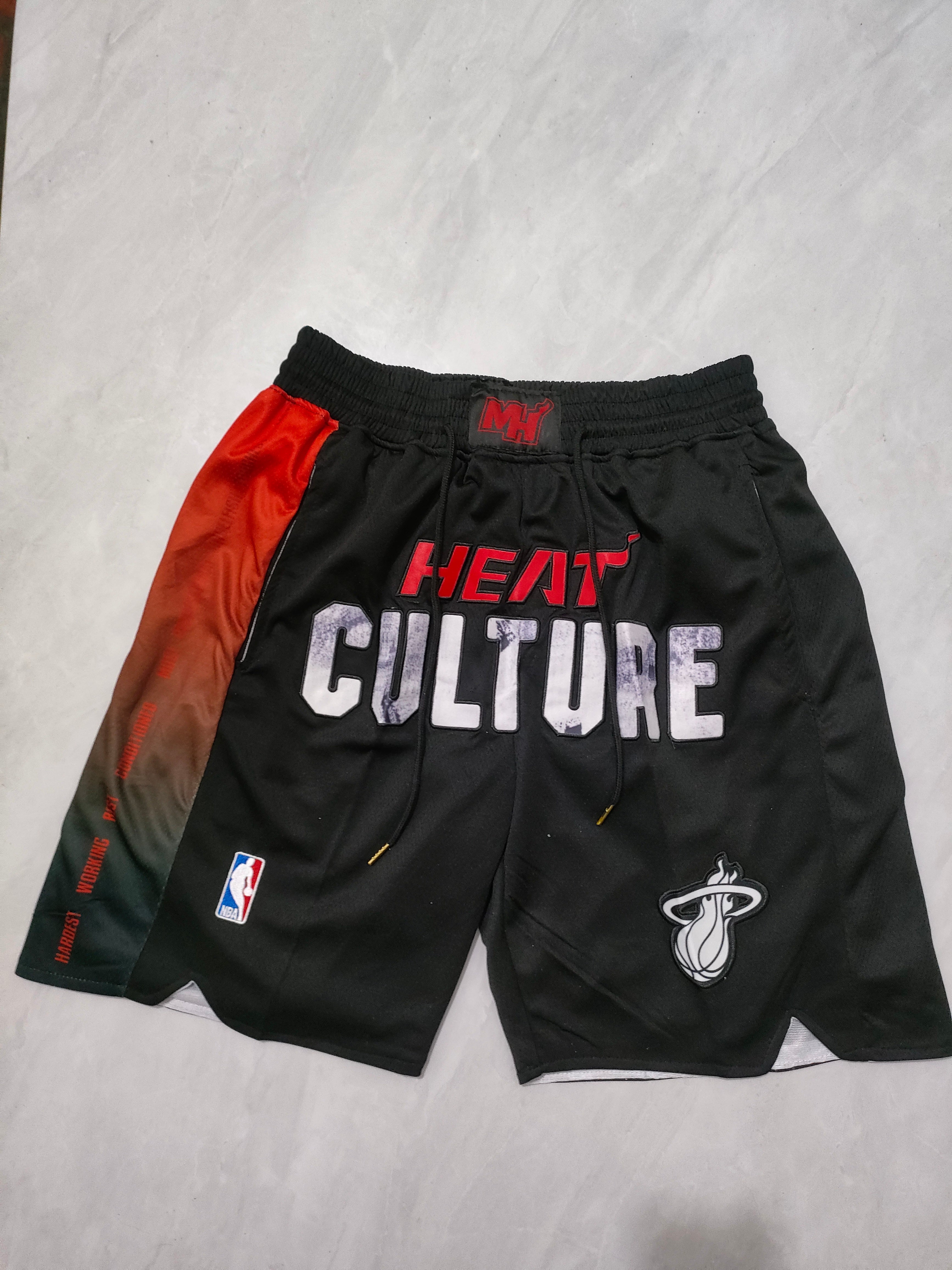 Miami Heat 2024 Black City Edition Pocket Shorts