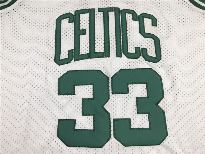 Boston Celtics Larry Bird #33 1985-86 Throwback ！ Embroidered Jersey