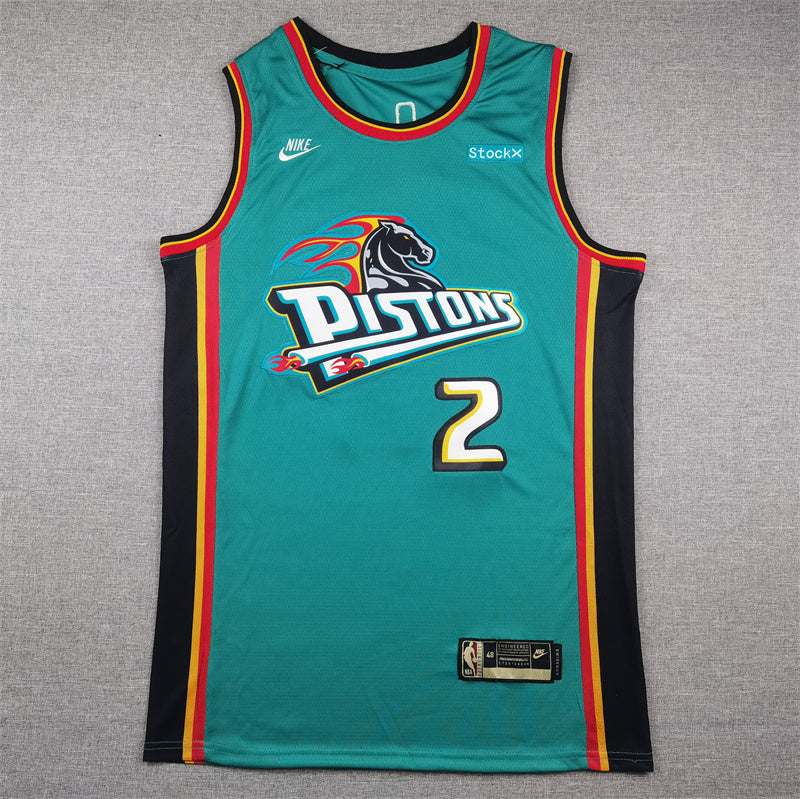 Detroit Pistons Cade Cunningham #2 City Edition Swingman Jersey ！ Embroidered