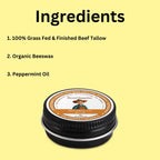 Peppermint Beeswax Lip Balm - 15 ml