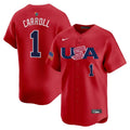 Corbin Carroll USA Baseball 2026 World Baseball Classic Alternate Stadium Jersey - Red