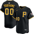 Custom Pittsburgh Pirates Alternate Jersey - Black