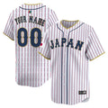Custom Japan Baseball 2026 World Baseball Classic Road Stadium Jersey - White