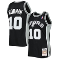 Dennis Rodman #10 San Antonio Spurs 1993-94 black Throwback Embroidered Jersey