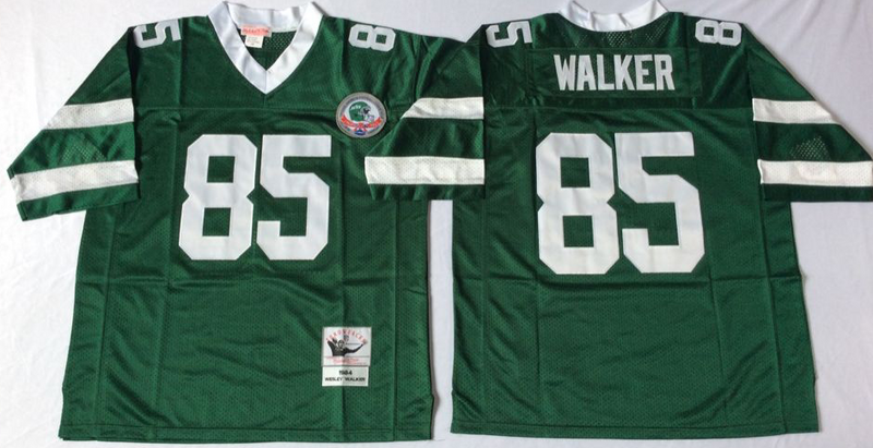 New York Jets  Green Vintage #85 WALKER  Jersey
