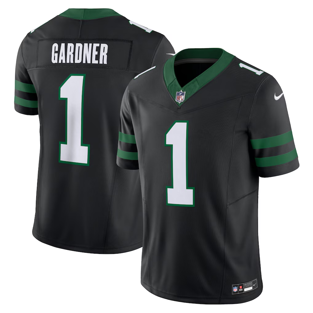 Ahmad Sauce Gardner #1 New York Jets Black Vapor F.U.S.E. Limited Jersey