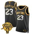 Mitchell Robinson #23 New York Knicks 2026 Finals Swingman Black Gold Jersey - All Stitched