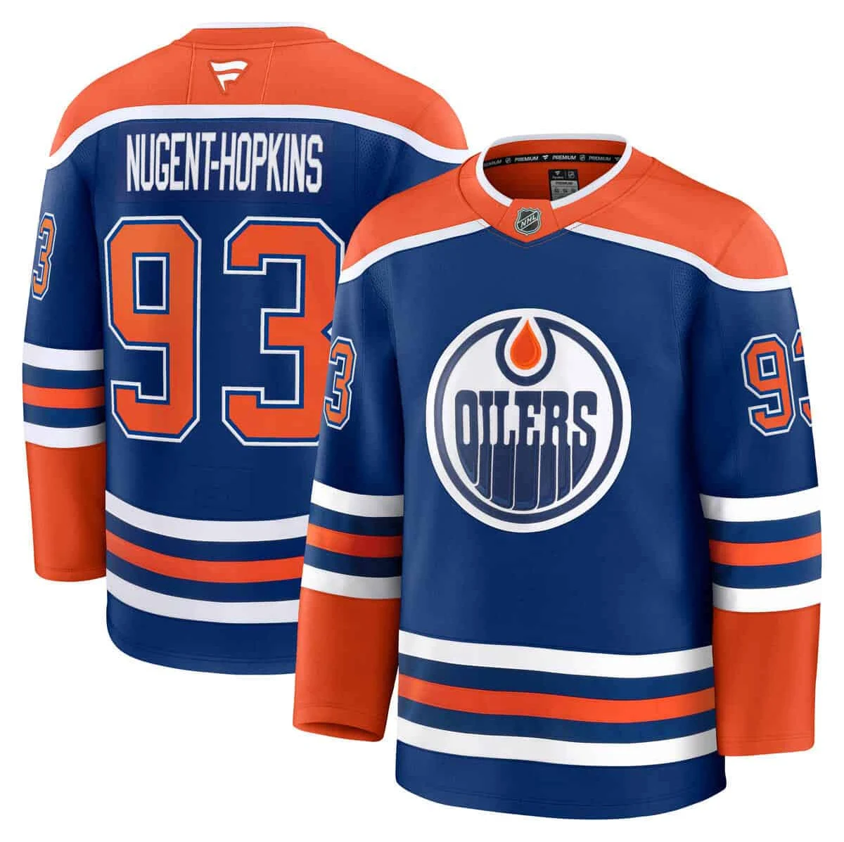 Ryan Nugent-Hopkins #93 Edmonton Oilers Fanatics Home Premium Jersey - Royal  [Pre-Order]