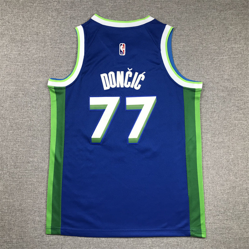 Youth Luka Don?i? Dallas Mavericks #77 City Edition Embroidered  Jersey