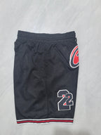 Chicago Bulls black waist pocket shorts