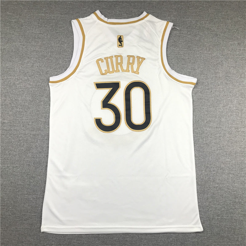 Golden State Warriors Stephen Curry #30 "Platinum" City Edition Swingman Jersey - Embroidered